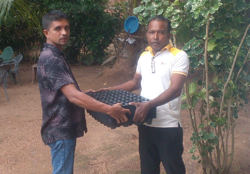 Photo 641: SAFE Chili Project farmers were given Nursery plates at Poonawa ASC, Medawatchchiya, Anuradhapura district on 24 Dec 2025